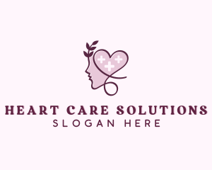 Natural Medical Heart Pyschology  logo design