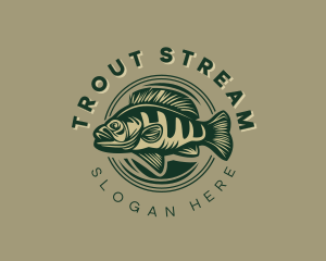 Trout - Ocean Fish Seafood logo design