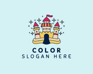 Colorful - Magical Sparkle Castle logo design