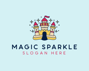 Magical Sparkle Castle  logo design