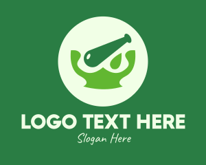 Eco - Green Natural Medication logo design