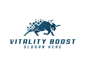 Modern - Pixel Bull Business logo design