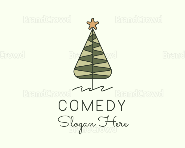 Pine Tree Star Decor Logo