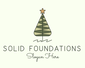 Pine Tree Star Decor Logo