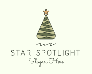 Pine Tree Star Decor logo design