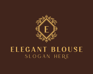 Elegant Flower Wreath logo design