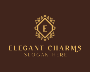 Elegant Flower Wreath logo design