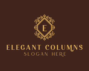 Elegant Flower Wreath logo design