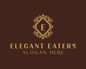 Elegant Flower Wreath logo design