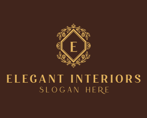 Elegant Flower Wreath logo design