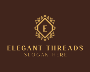 Elegant Flower Wreath logo design