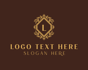 Beauty - Elegant Flower Wreath logo design