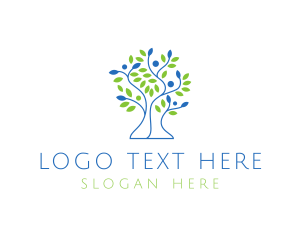 Vines - Organic Tree Garden logo design