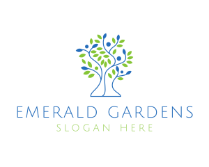 Organic Tree Garden logo design