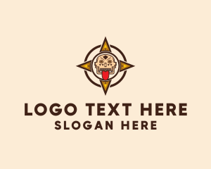Human - Ethnic Tribe Compass logo design