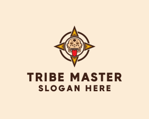 Ethnic Tribe Compass  logo design