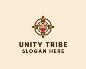 Ethnic Tribe Compass  logo design