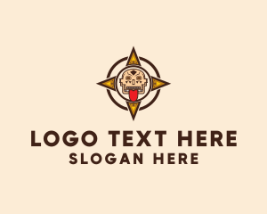 Tiki - Ethnic Tribe Compass logo design