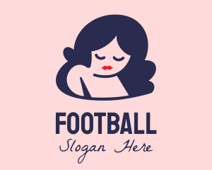 Girl - Sad Woman Cartoon logo design