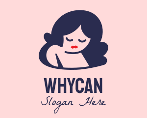 Character - Sad Woman Cartoon logo design