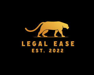 Lioness - Golden Wild Jaguar logo design