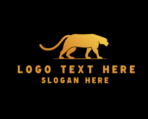 Golden Wild Jaguar Logo