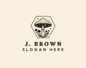 Shrooms - Organic Fungus Mushroom logo design