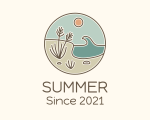 Beachside Summer Resort logo design