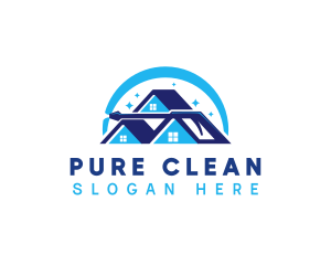 Pressure Washer Cleaning Sprayer  logo design