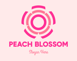 Abstract Cherry Blossom logo design