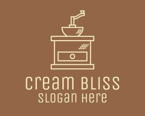 Cream - Cream Coffee Grinder logo design