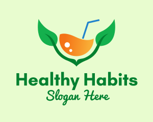 Healthy Citrus Juice Drink  logo design