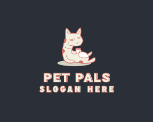 Drunk Pet Cat logo design