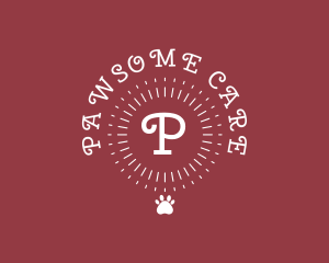 Puppy Paw Sunrays Vet logo design