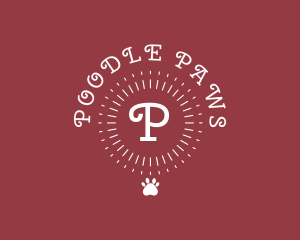 Puppy Paw Sunrays Vet logo design