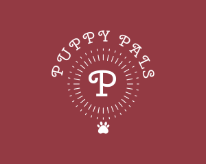 Puppy Paw Sunrays Vet logo design
