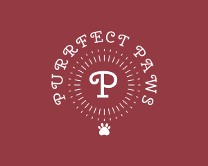 Puppy Paw Sunrays Vet logo design