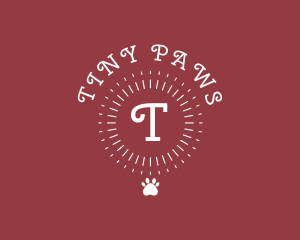 Puppy Paw Sunrays Vet logo design