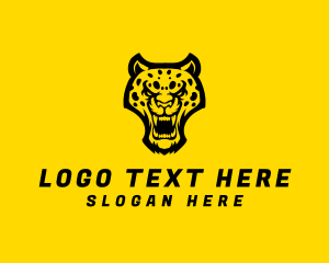Gaming - Wild Jaguar Leopard logo design