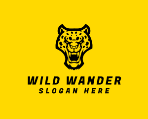 Wild Jaguar Leopard logo design