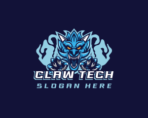 Claw - Dragon Claw Beast Gaming logo design