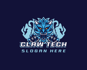 Dragon Claw Beast Gaming logo design