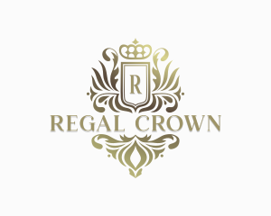 Regal Crown Shield logo design