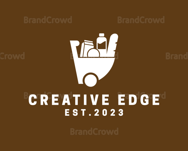 Grocery Shopping Cart Logo