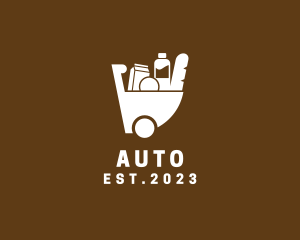 Grocery Shopping Cart Logo