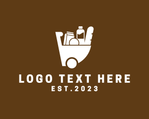 Grocery Shopping Cart Logo