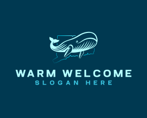 Ocean Whale Connecticut Logo