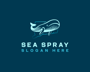 Ocean Whale Connecticut logo design