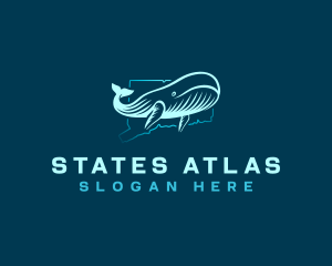 Ocean Whale Connecticut logo design