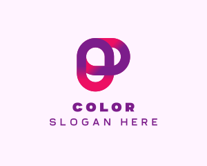 Marketing Digital Gradient Letter P Logo